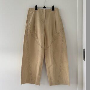 NWOT Deiji Studios Channel Pant in Stone Size M